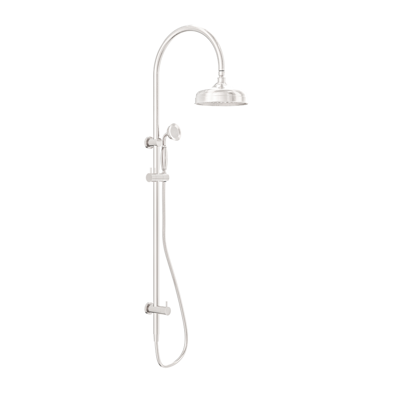 Nero York Federation Twin Shower With Metal Hand Shower Brushed Nickel