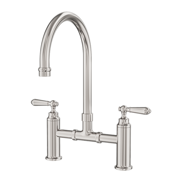 Nero York Bridge Kitchen Set Brushed Nickel