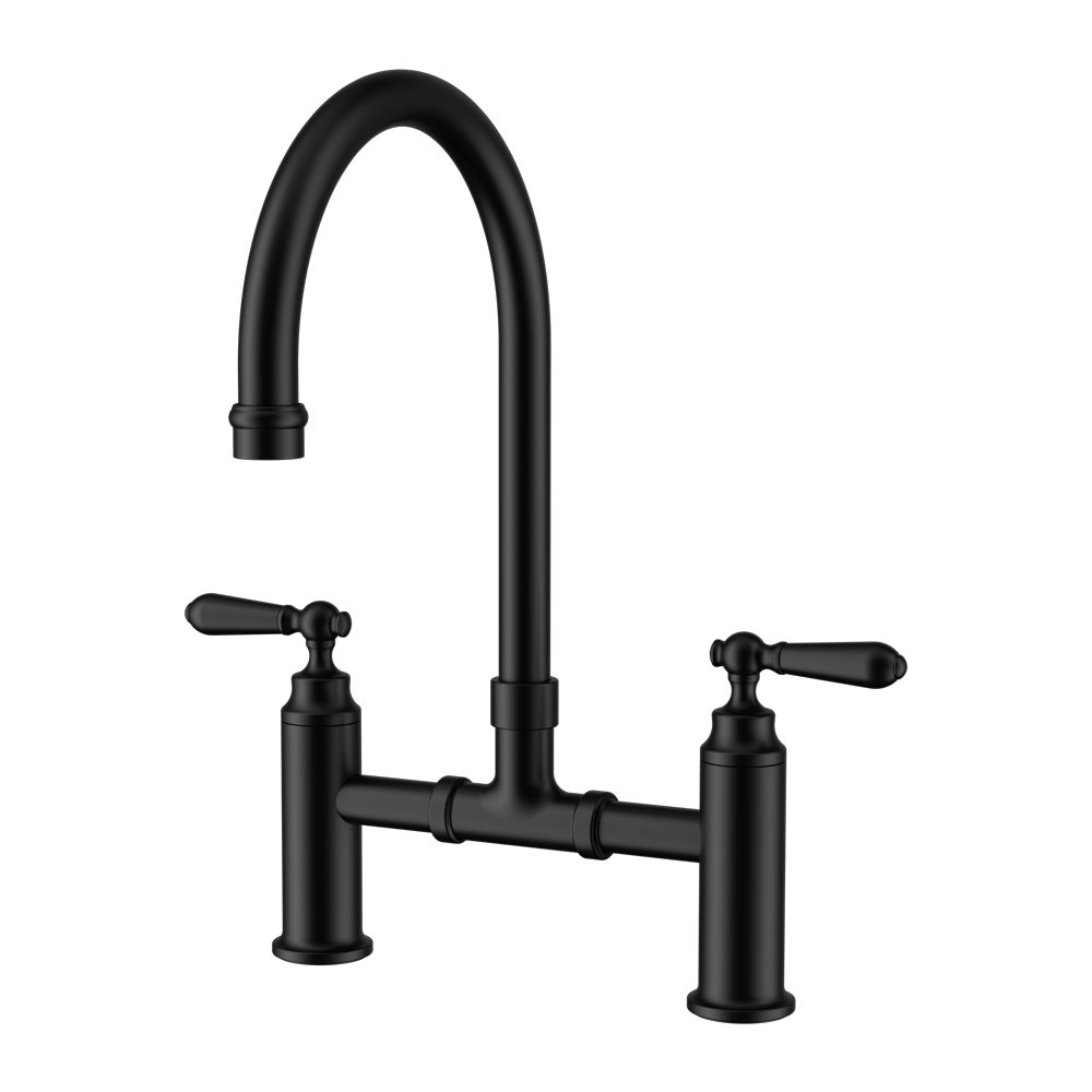 Nero York Bridge Kitchen Set Matte Black