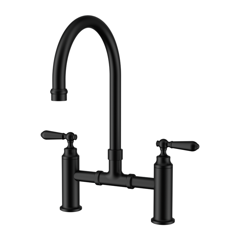 Nero York Bridge Kitchen Set Matte Black