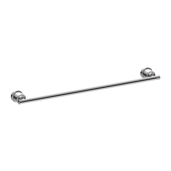 York Federation Single Towel Rail 600mm Chrome