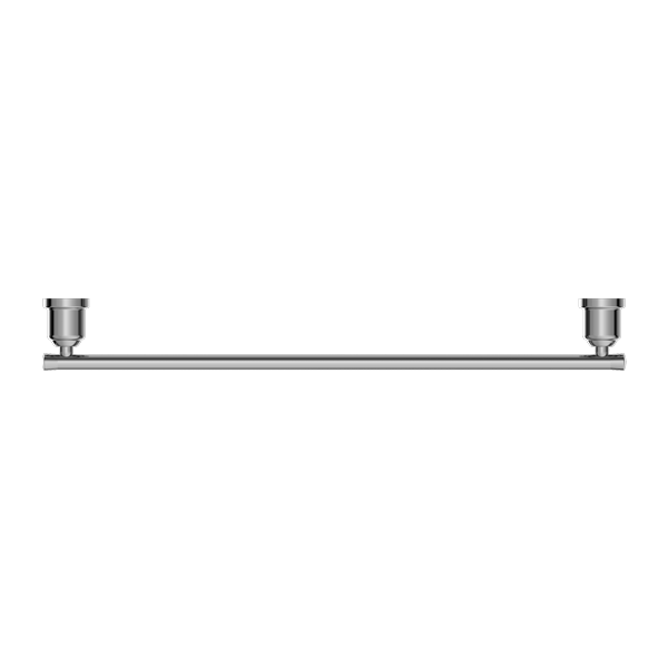 York Federation Single Towel Rail 600mm Chrome