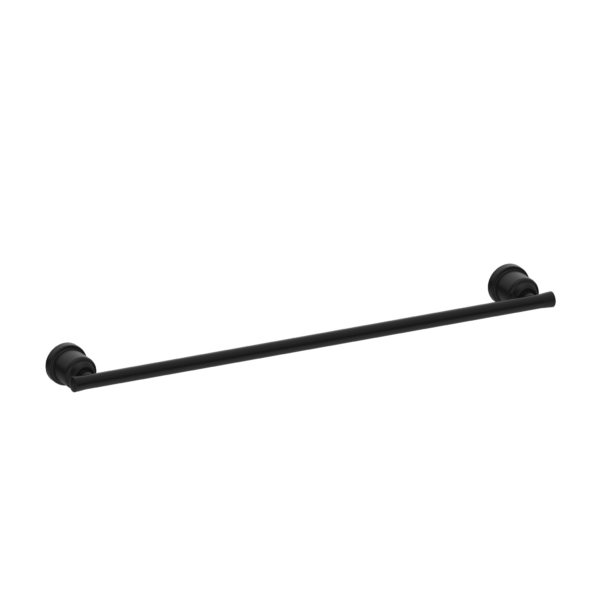 York Federation Single Towel Rail 600mm Matte Black