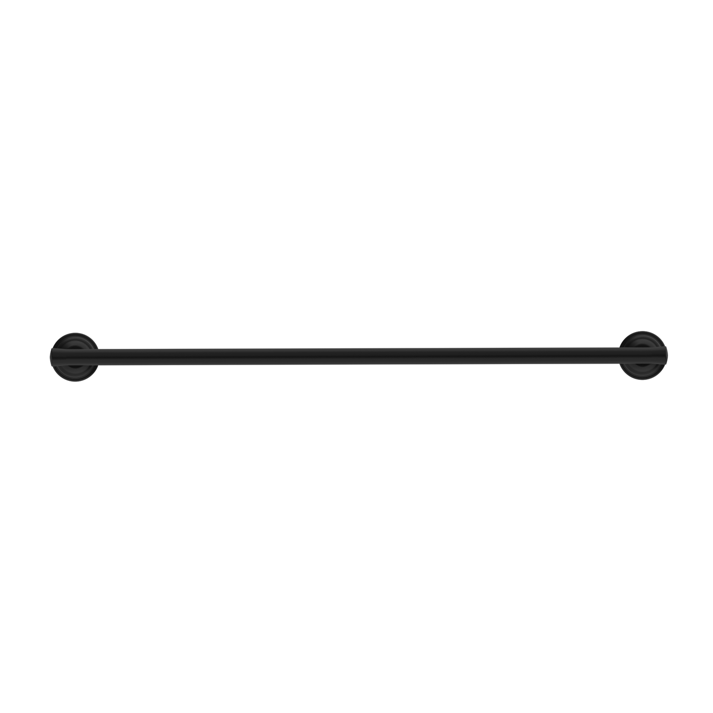 York Federation Single Towel Rail 600mm Matte Black