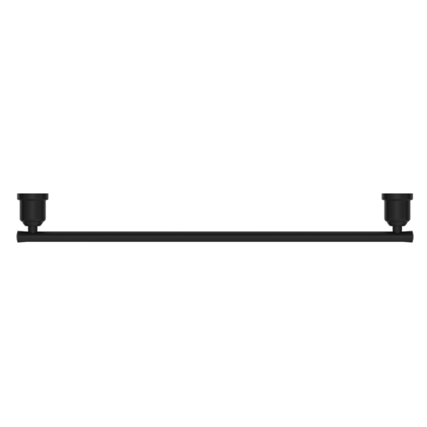 York Federation Single Towel Rail 600mm Matte Black