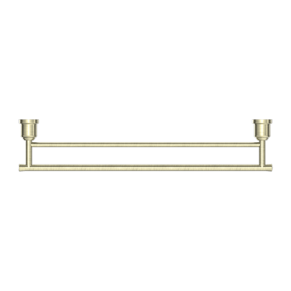 York Federation Double Towel Rail 600mm Aged Brass