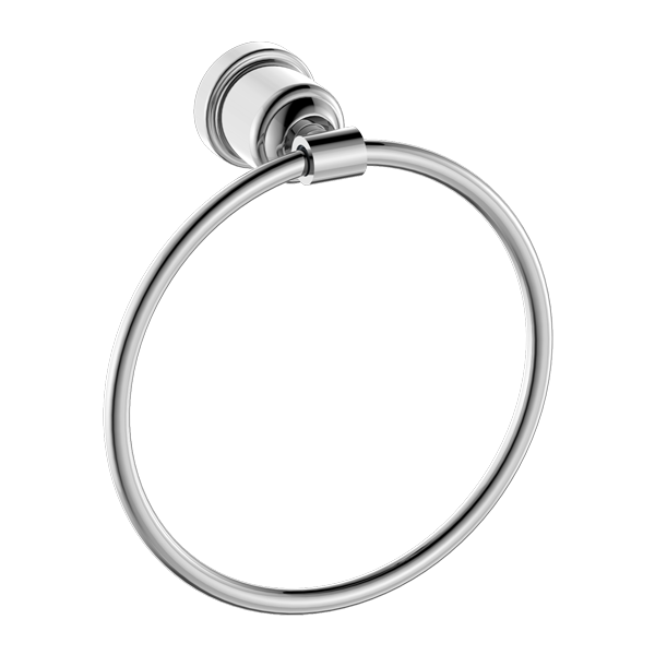 York Federation Towel Ring Chrome