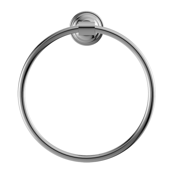 York Federation Towel Ring Chrome
