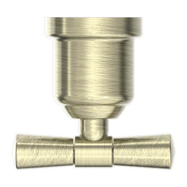 York Federation Robe Hook Aged Brass