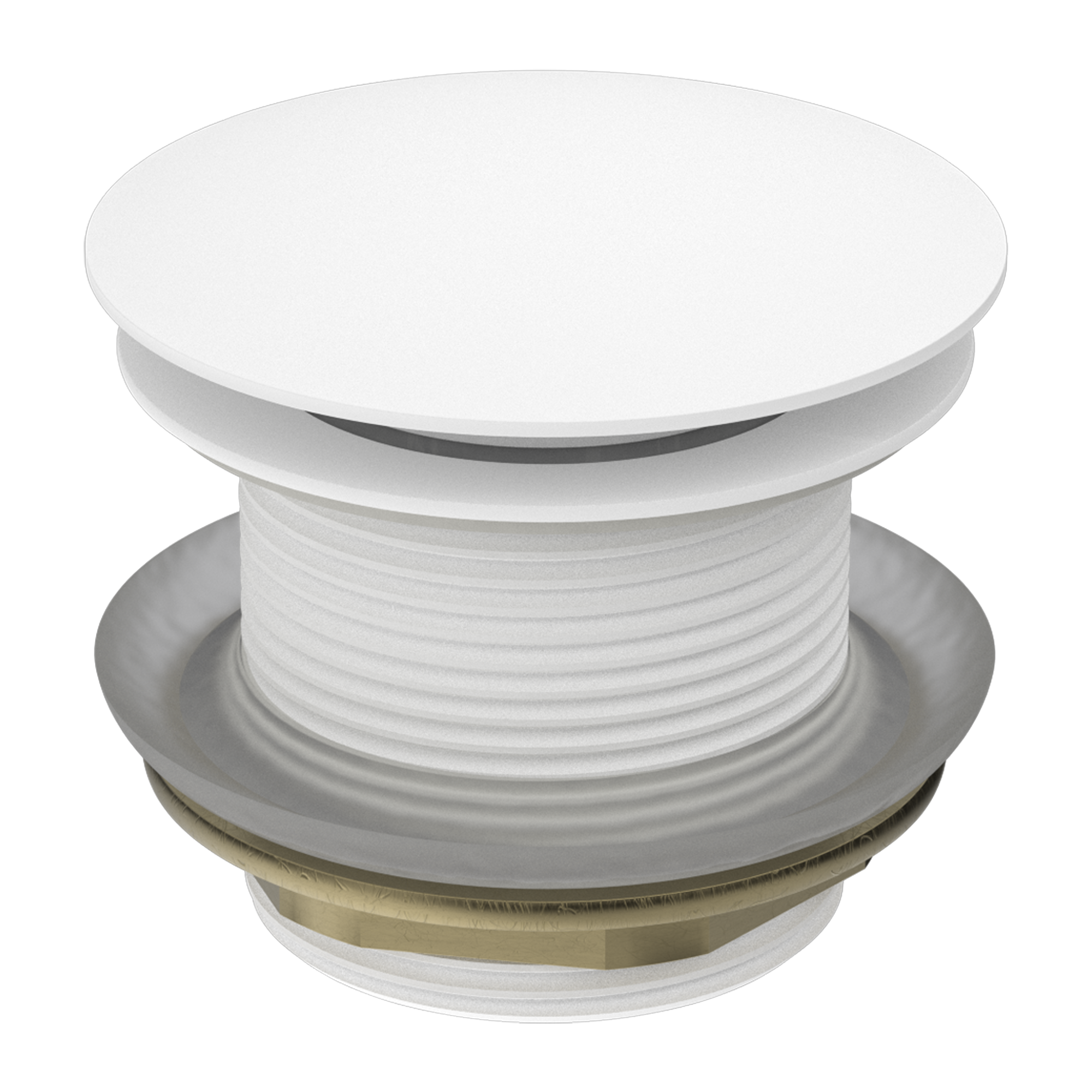 Nero 40mm Short Bath Waste Matte White