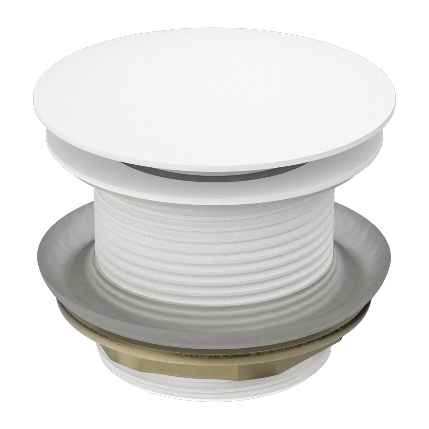 Nero 40mm Short Bath Waste Matte White