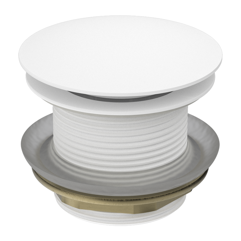 Nero 40mm Short Bath Waste Matte White