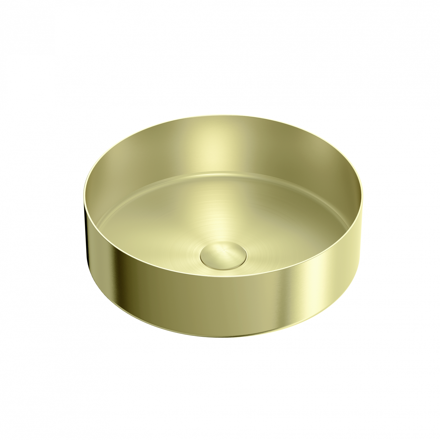 Nero Opal Brushed Gold Stainless Steel Basin 400mm