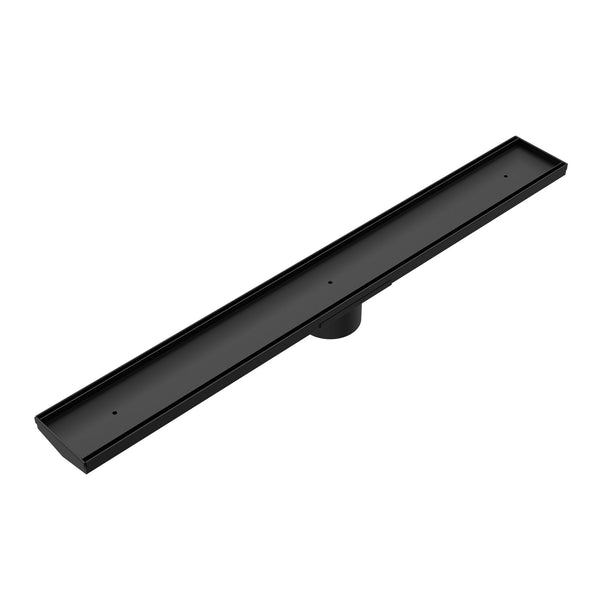Nero TILE INSERT V CHANNEL FLOOR GRATE 50MM OUTLET Matte Black