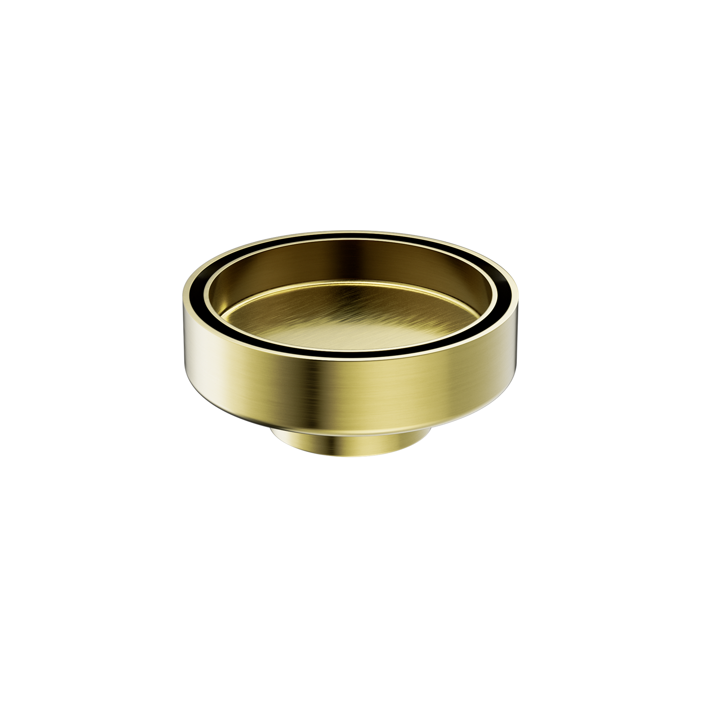 Nero 100mm Round Floor Waste 50mm Outlet Brushed Gold