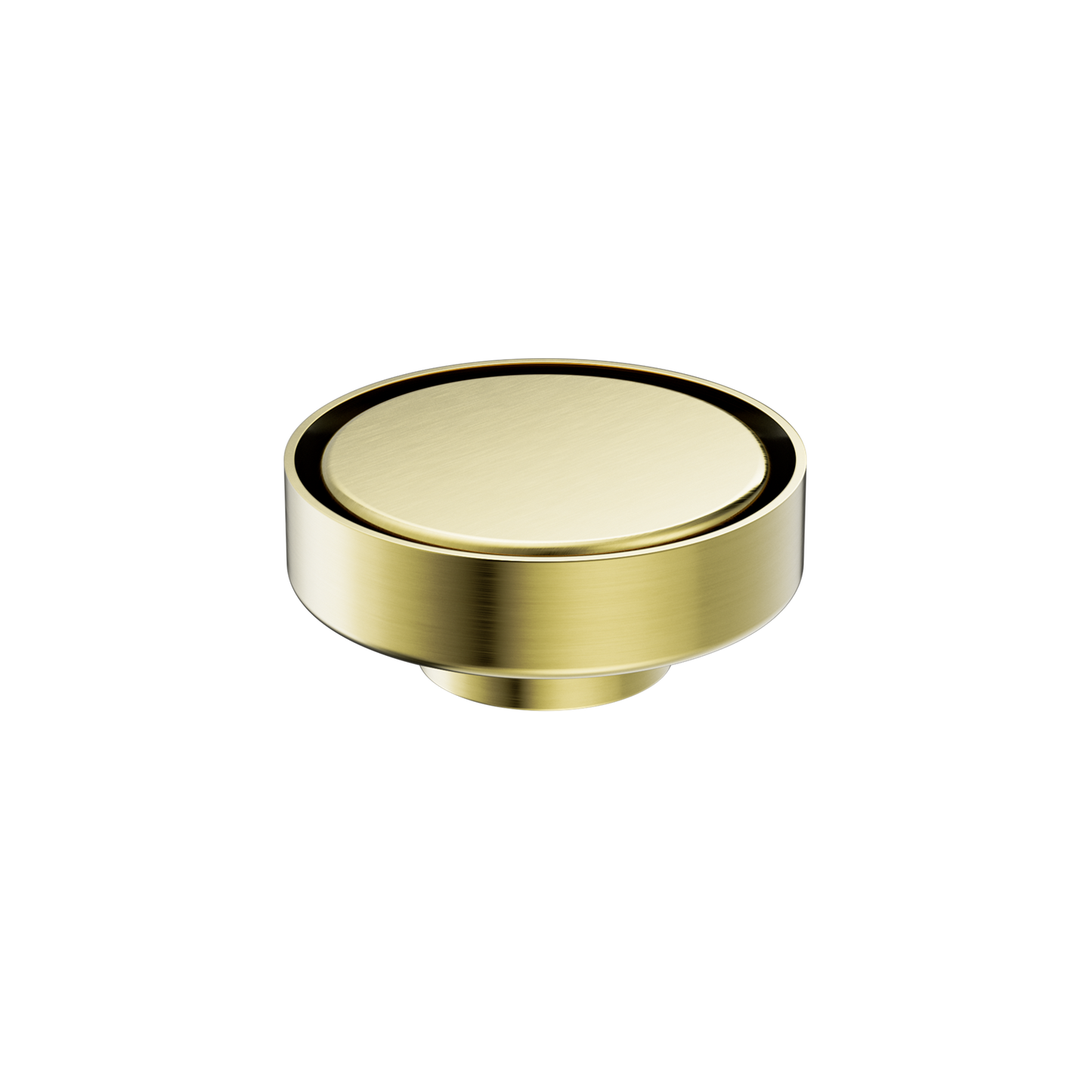 Nero 100mm Round Floor Waste 50mm Outlet Brushed Gold
