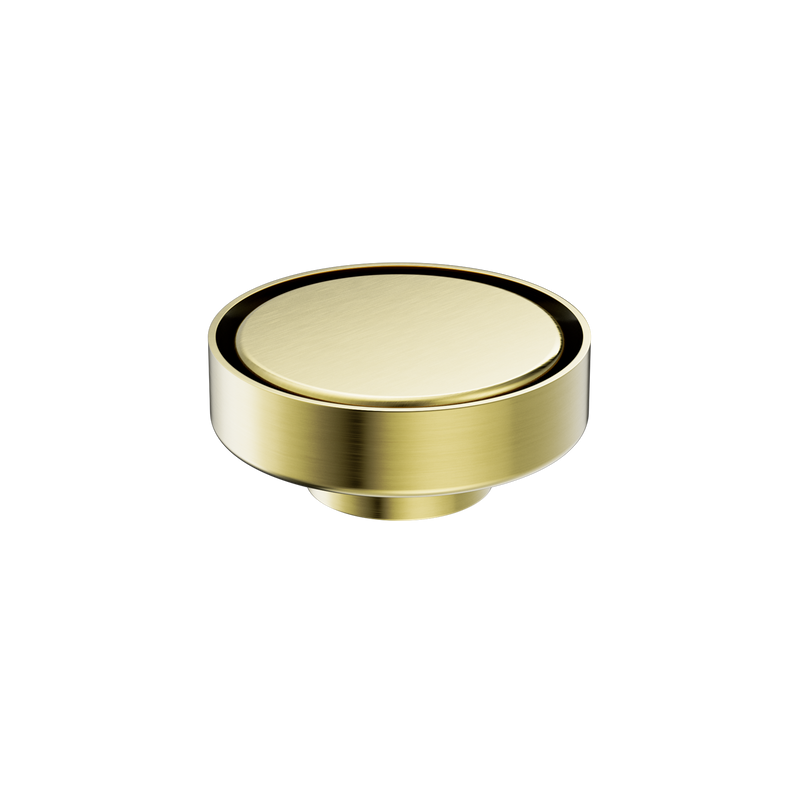 Nero 100mm Round Floor Waste 50mm Outlet Brushed Gold