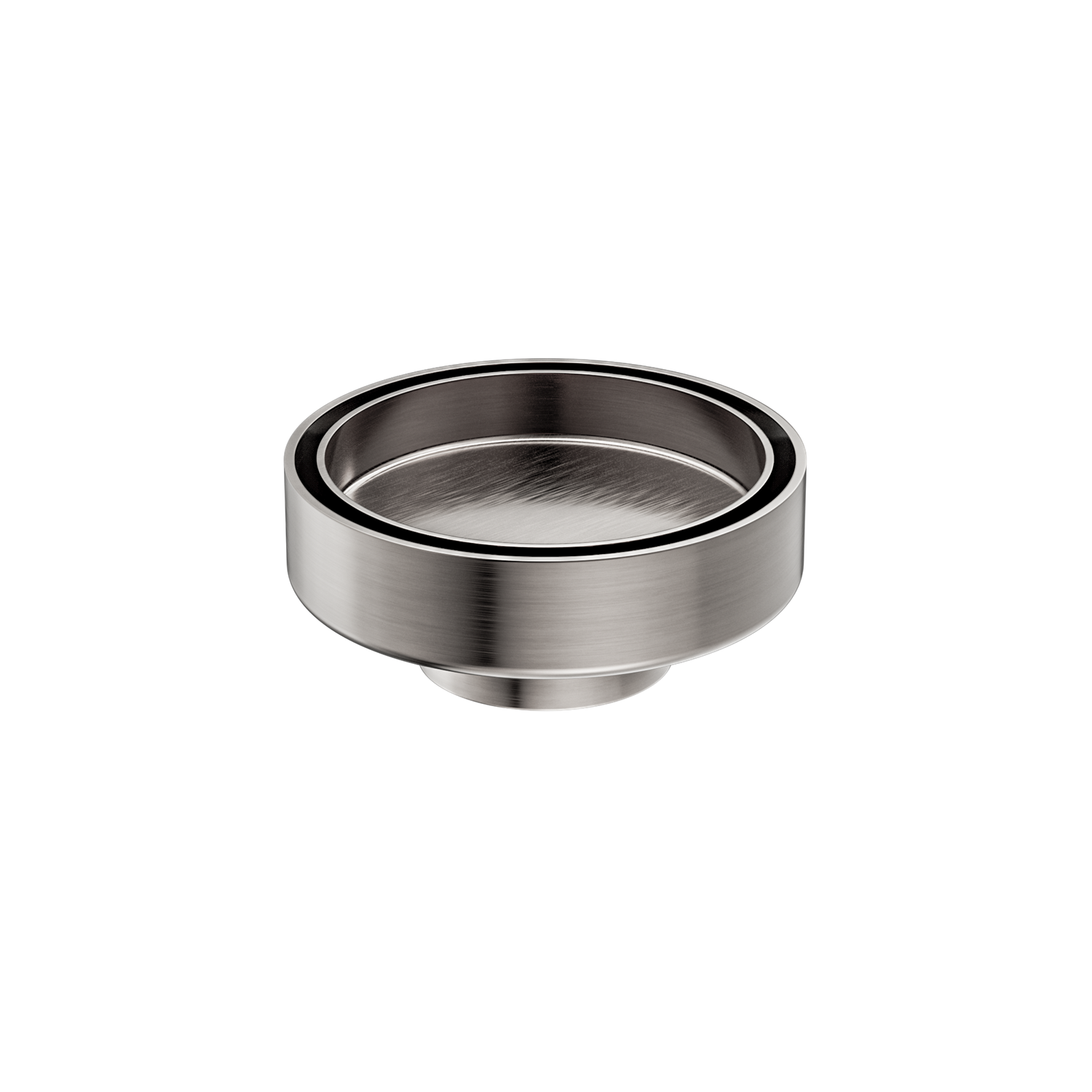 Nero 100mm Round Floor Waste 50mm Outlet Brushed Nickel