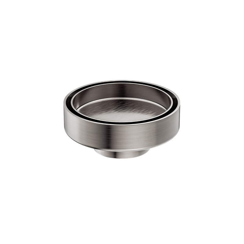 Nero 100mm Round Floor Waste 50mm Outlet Brushed Nickel