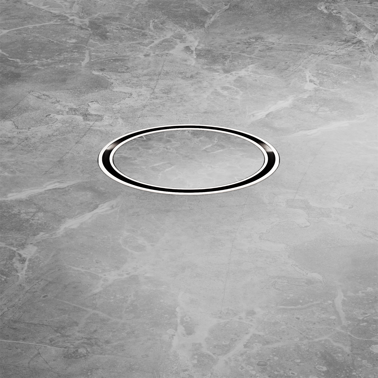 Nero 100mm Round Floor Waste 50mm Outlet Brushed Nickel