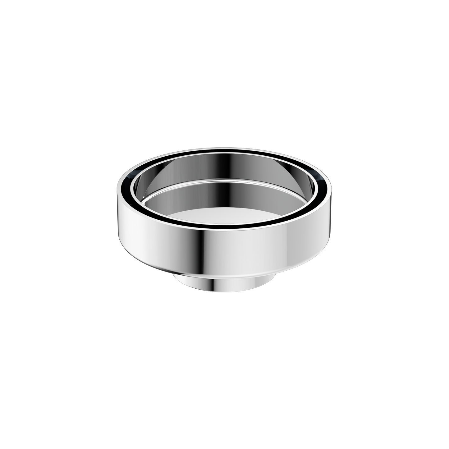 Nero 100mm Round Floor Waste 50mm Outlet Chrome