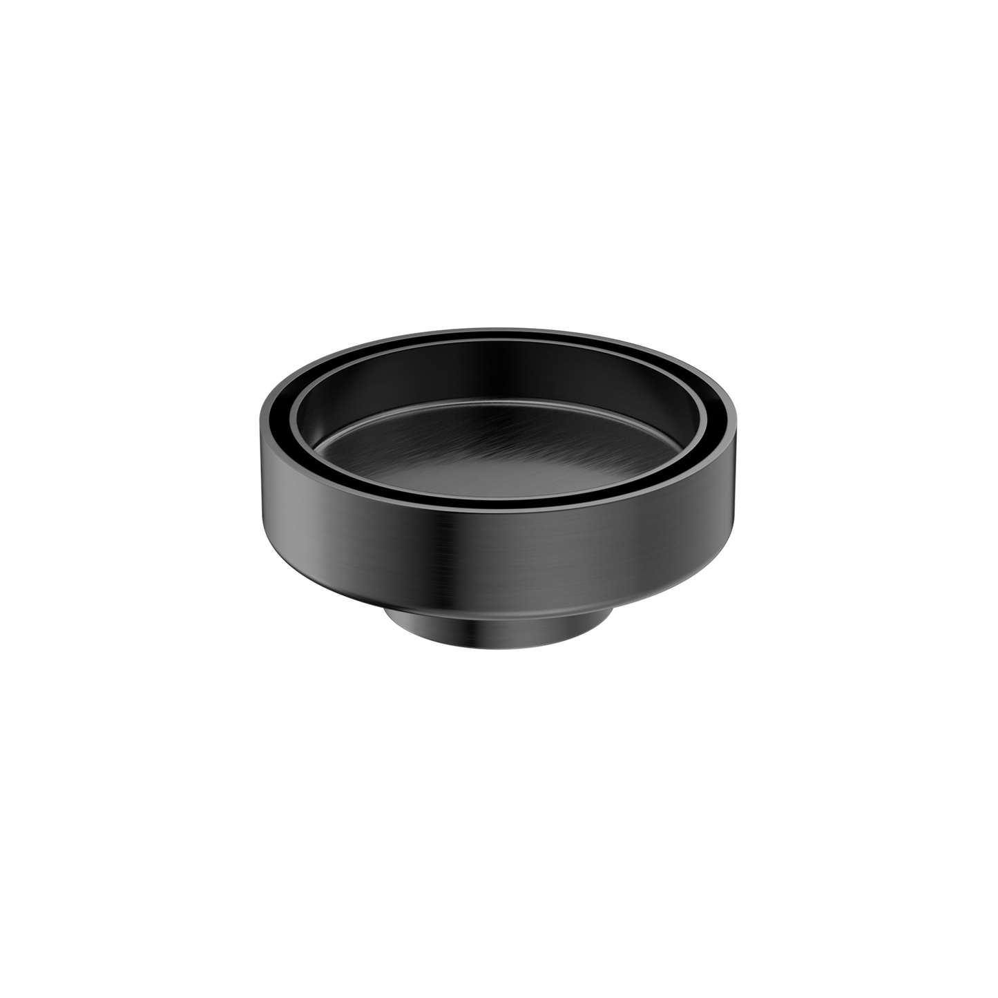 Nero 100mm Round Floor Waste 50mm Outlet Gun Metal