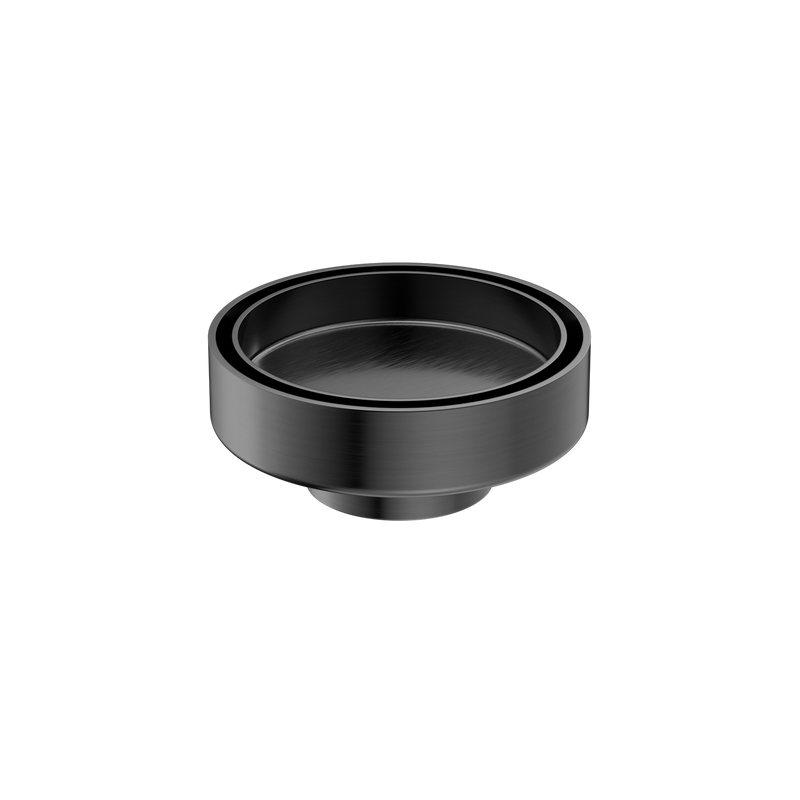 Nero 100mm Round Floor Waste 50mm Outlet Gun Metal