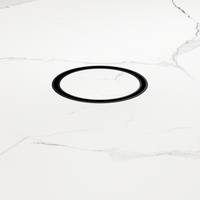 Nero 100mm Round Floor Waste 50mm Outlet - Matte Black