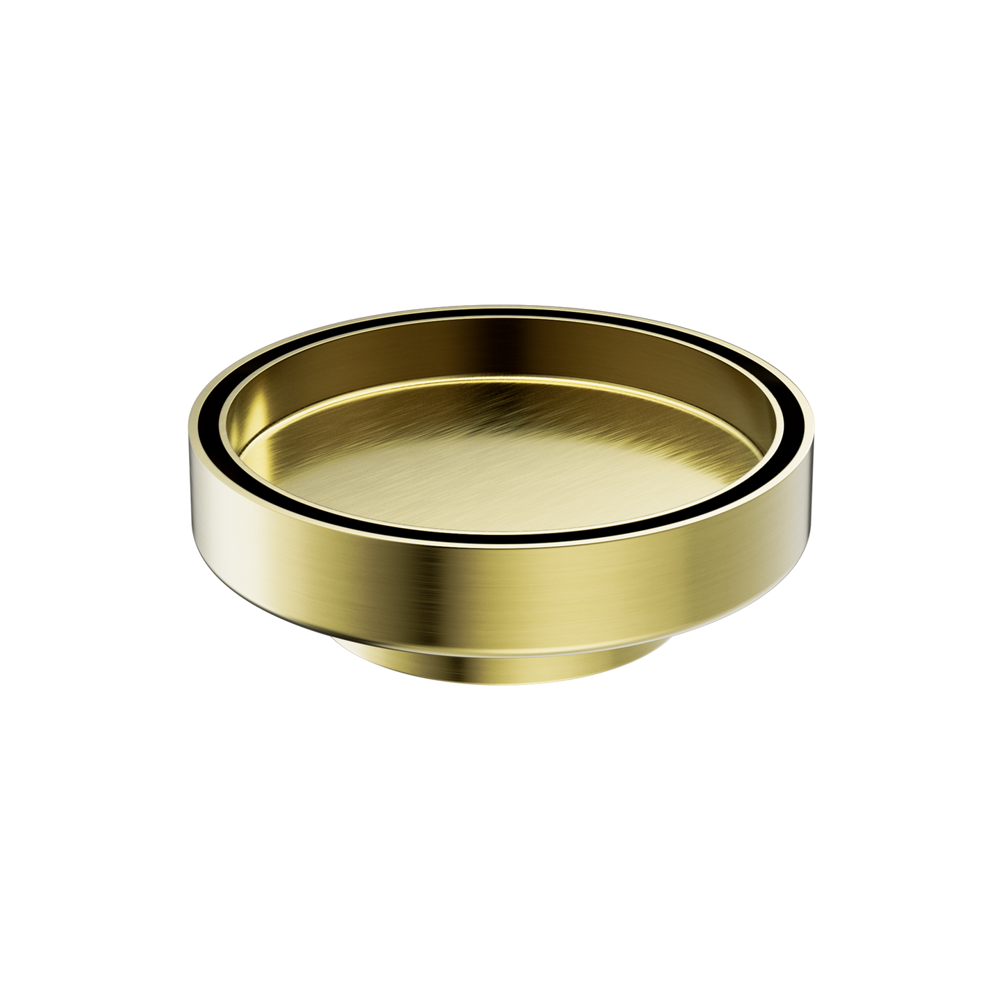 Nero 130mm Round Floor Waste 80mm Outlet Brushed Gold