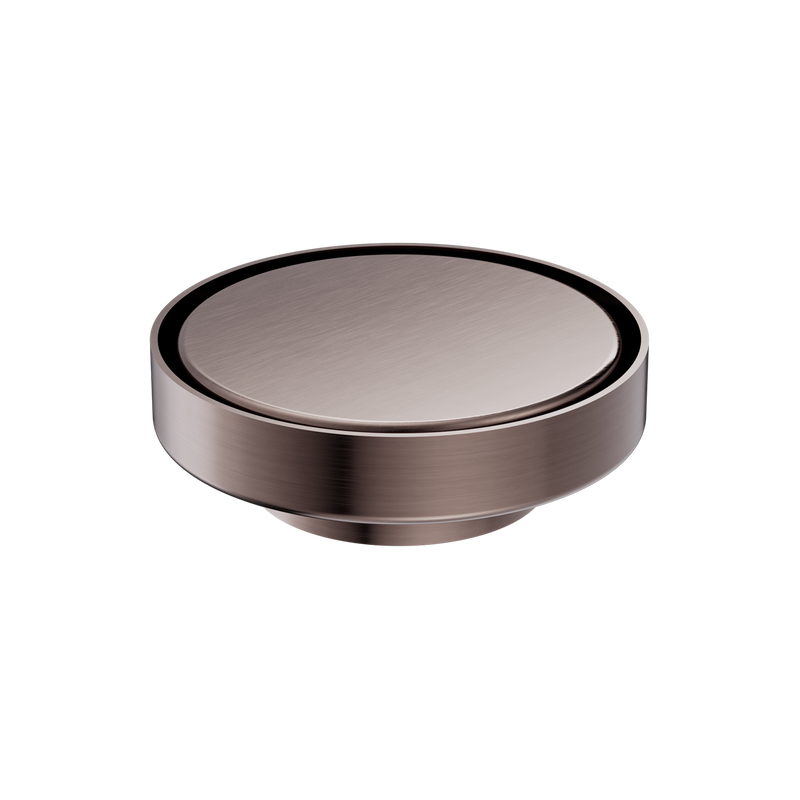 Nero 130mm Round Floor Waste 80mm Outlet Brushed Bronze