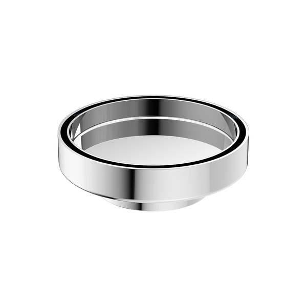 Nero 130mm Round Floor Waste 80mm Outlet Chrome