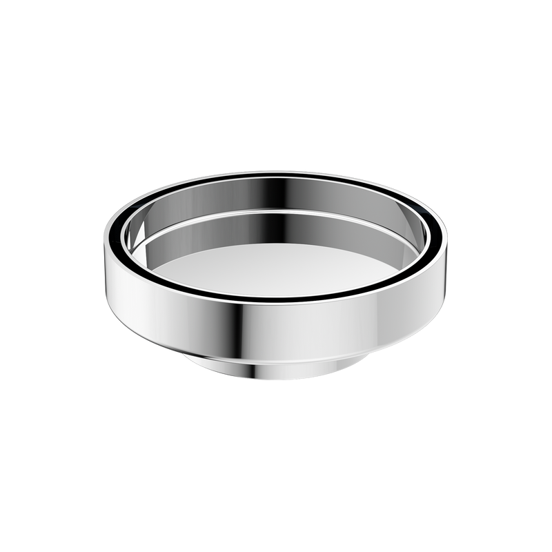 Nero 130mm Round Floor Waste 80mm Outlet Chrome