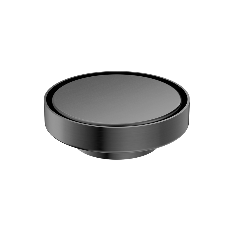 Nero 130mm Round Floor Waste 80mm Outlet Gun Metal