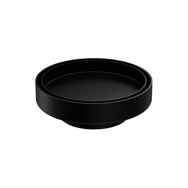 Nero 130mm Round Floor Waste 80mm Outlet Matte Black