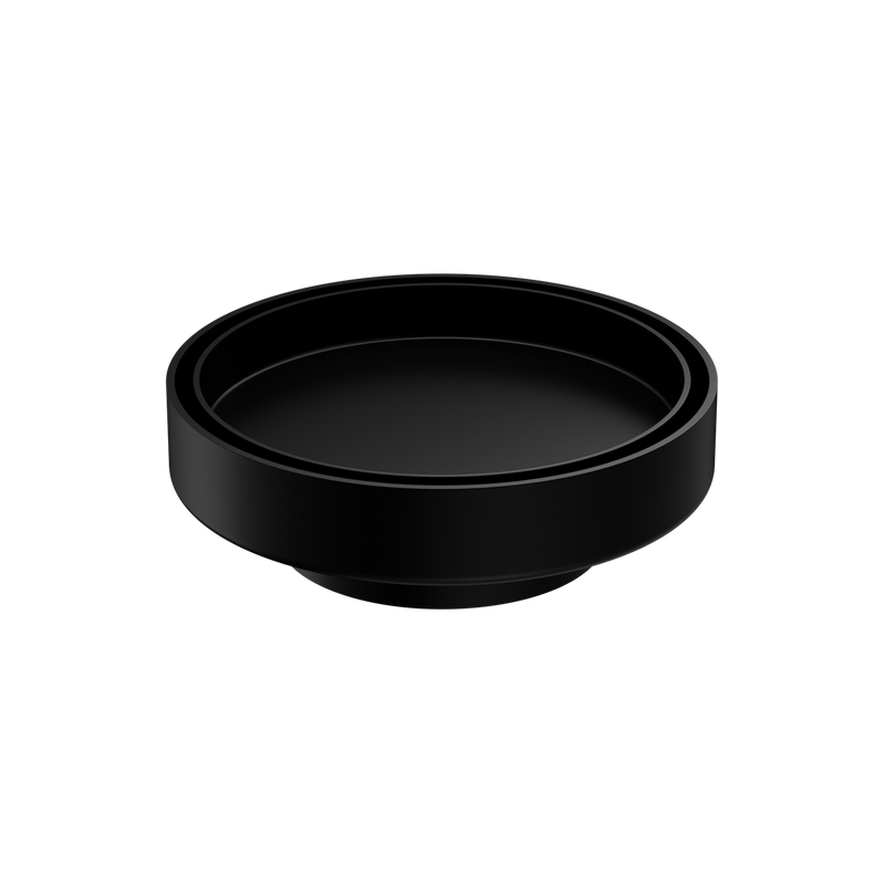 Nero 130mm Round Floor Waste 80mm Outlet Matte Black