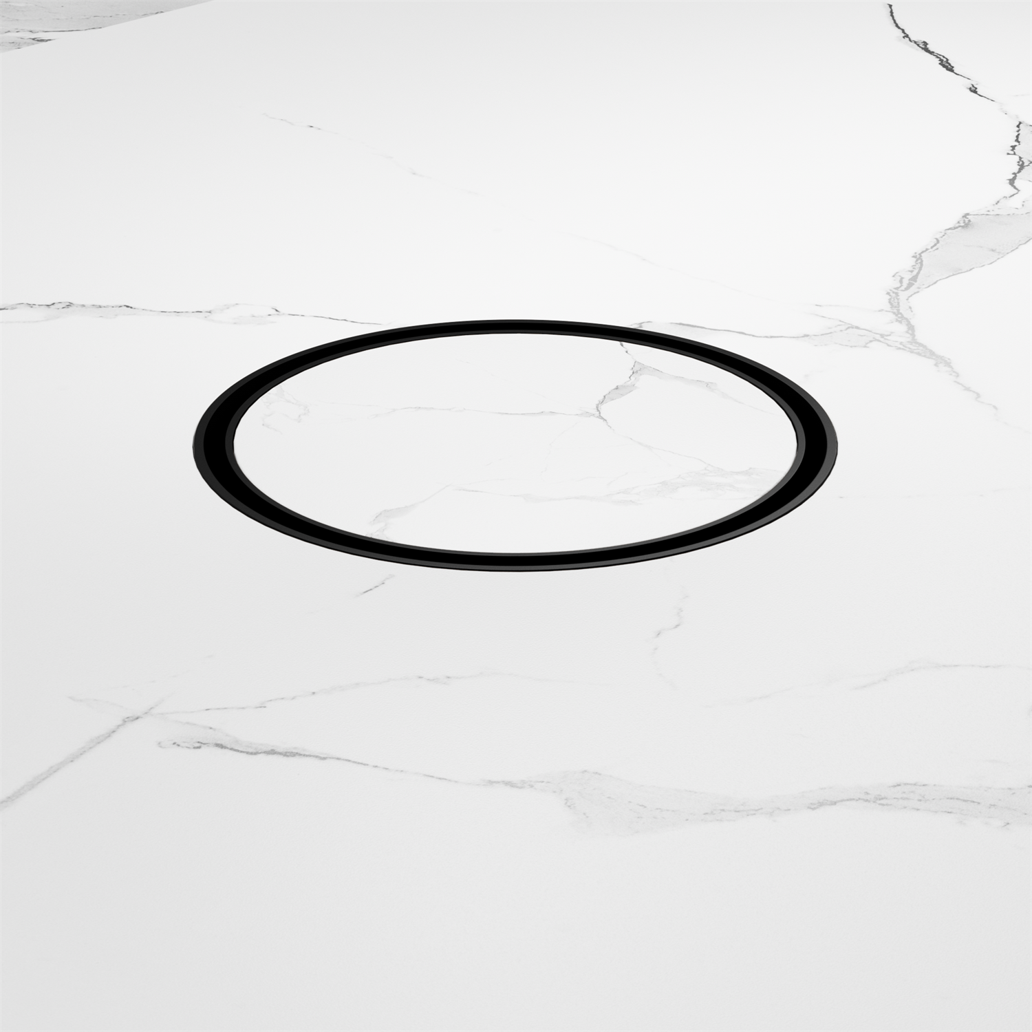 Nero 130mm Round Floor Waste 80mm Outlet Matte Black
