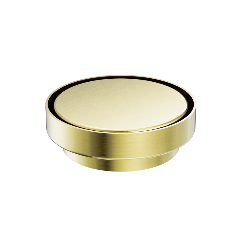 Nero 130mm Round Floor Waste 100mm Outlet Brushed Gold