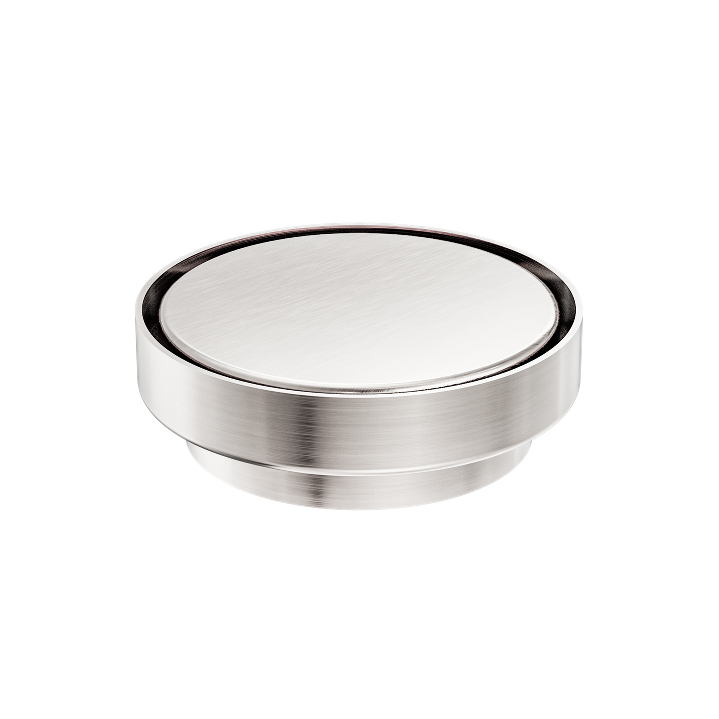 Nero 130mm Round Floor Waste 100mm Outlet Brushed Nickel