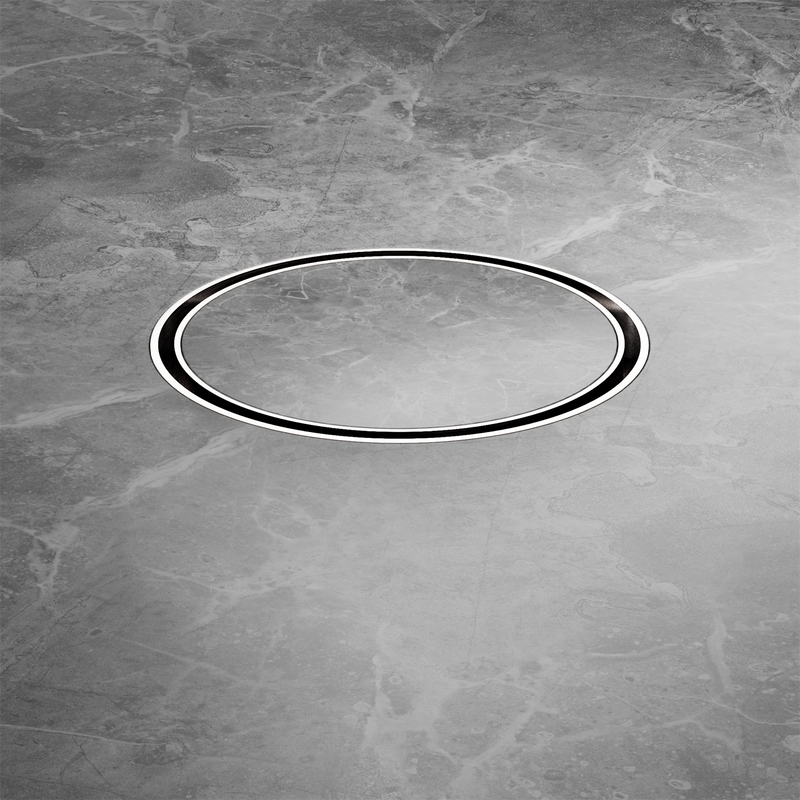 Nero 130mm Round Floor Waste 100mm Outlet Brushed Nickel