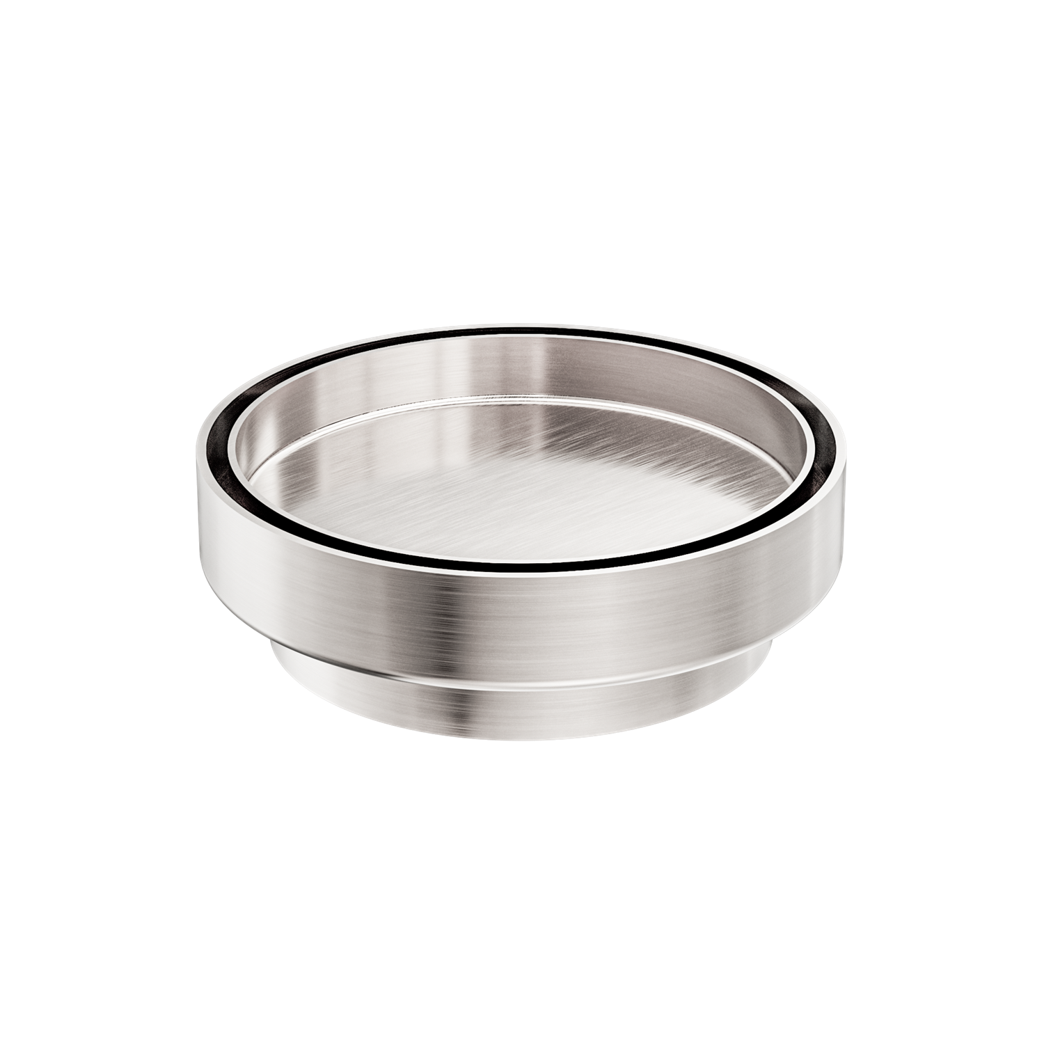 Nero 130mm Round Floor Waste 100mm Outlet Brushed Nickel