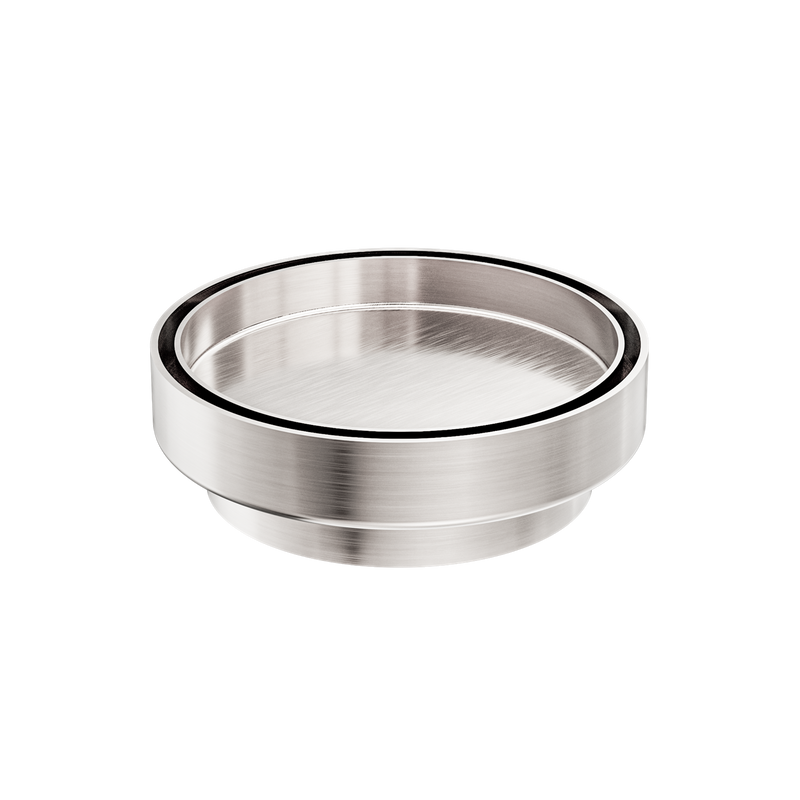 Nero 130mm Round Floor Waste 100mm Outlet Brushed Nickel