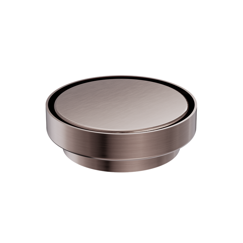 Nero 130mm Round Floor Waste 100mm Outlet Brushed Bronze
