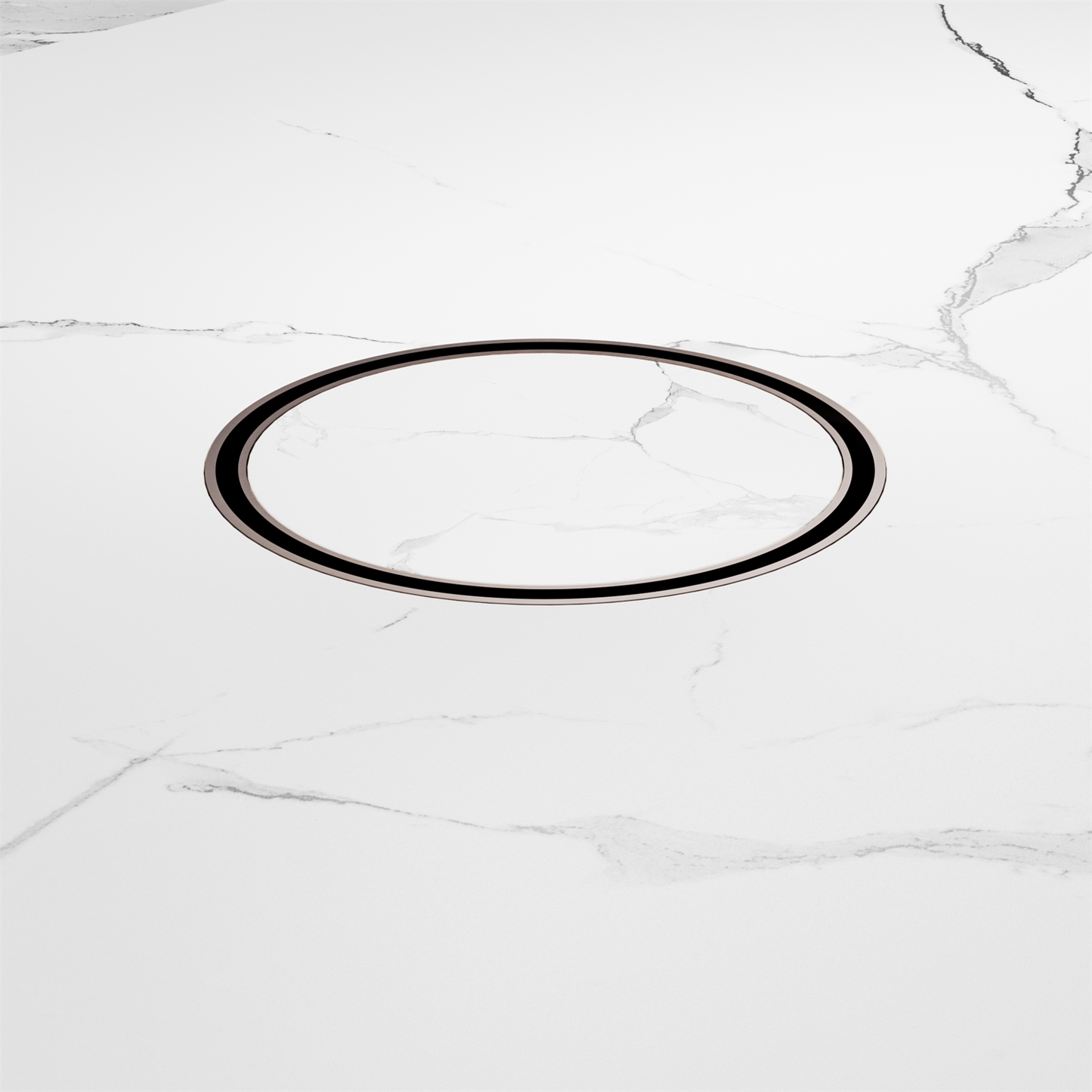 Nero 130mm Round Floor Waste 100mm Outlet Brushed Bronze