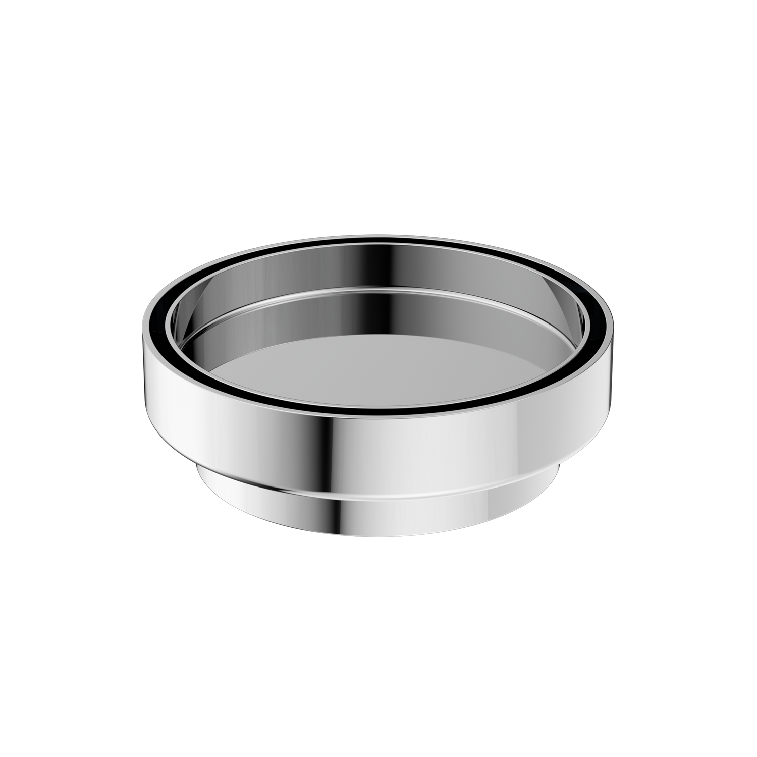 Nero 130mm Round Floor Waste 100mm Outlet Chrome