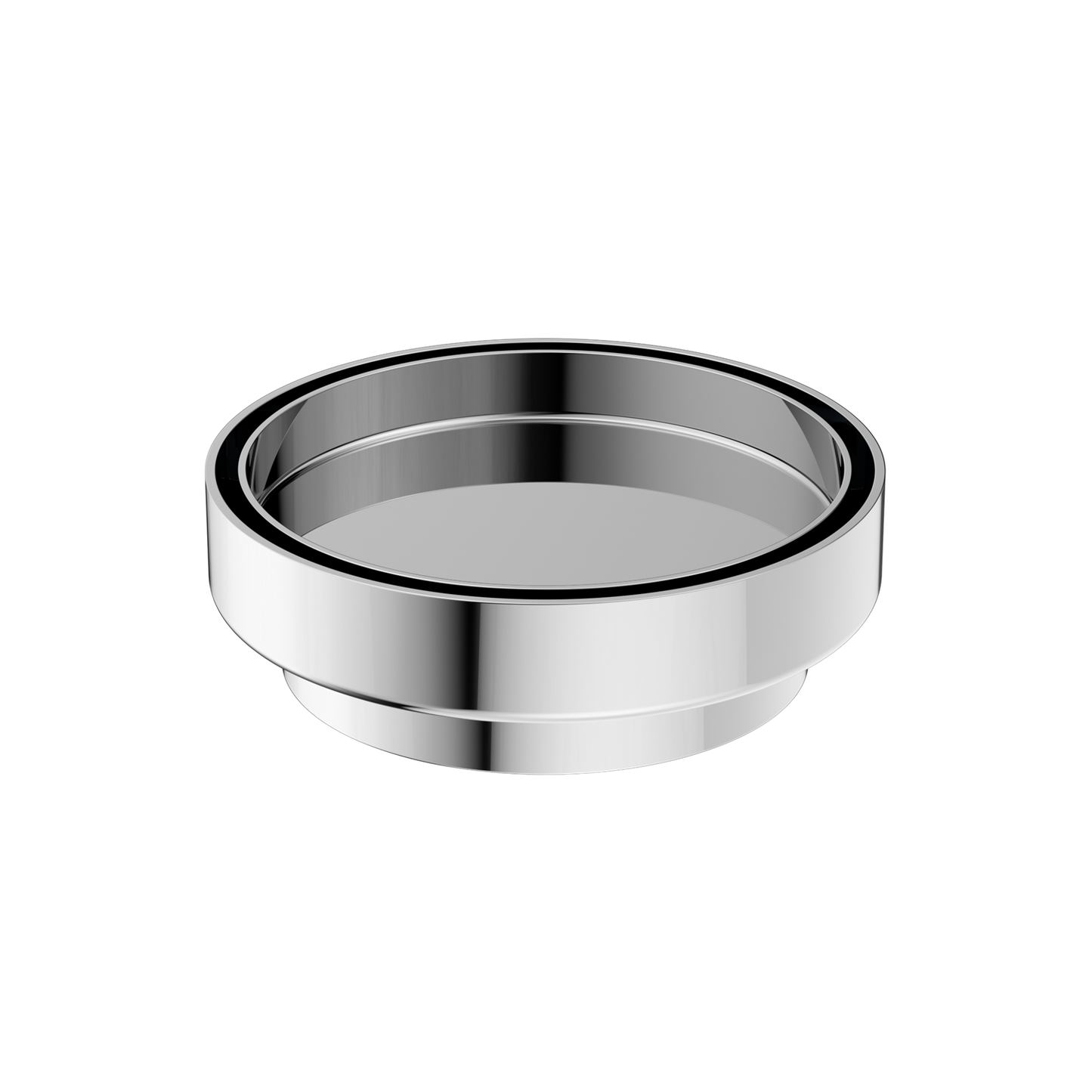 Nero 130mm Round Floor Waste 100mm Outlet Chrome