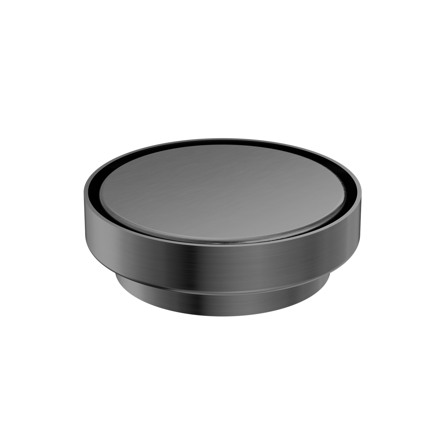 Nero 130mm Round Floor Waste 100mm Outlet Gun Metal