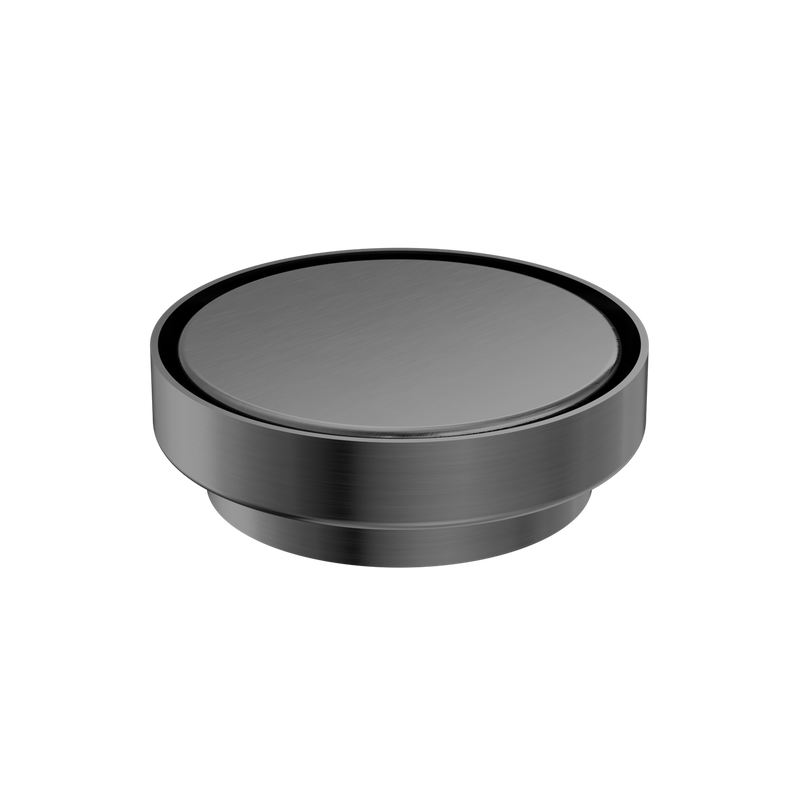 Nero 130mm Round Floor Waste 100mm Outlet Gun Metal