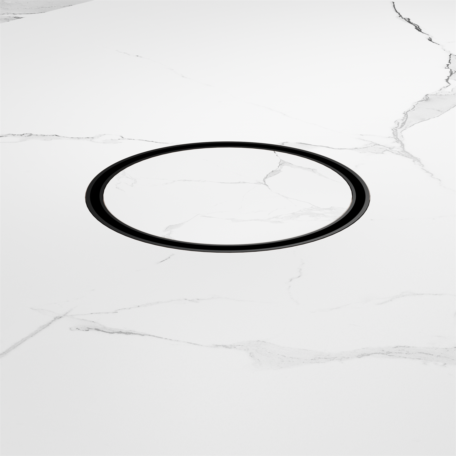 Nero 130mm Round Floor Waste 100mm Outlet Matte Black