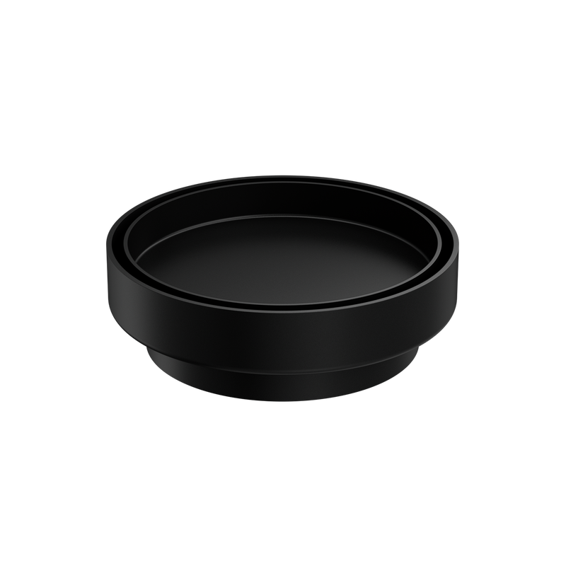Nero 130mm Round Floor Waste 100mm Outlet Matte Black