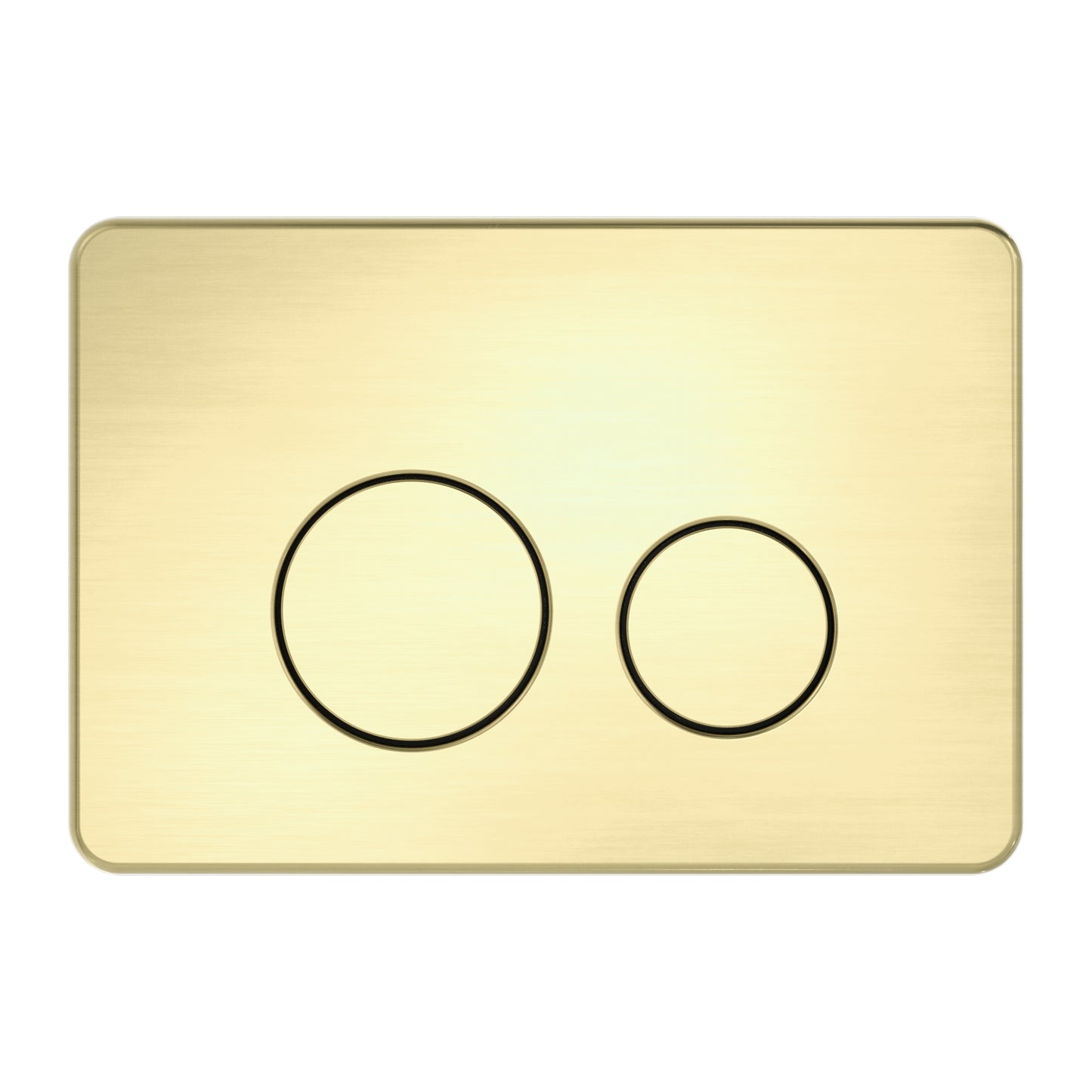 Nero In Wall Toilet Cistern Button R and T Brushed Gold